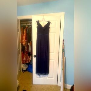 NWT navy blue David’s Bridal dress size 6